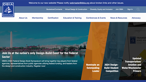 Design-Build Institute of America Website