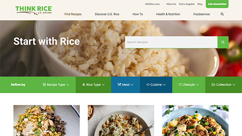 USA Rice Think Rice Website